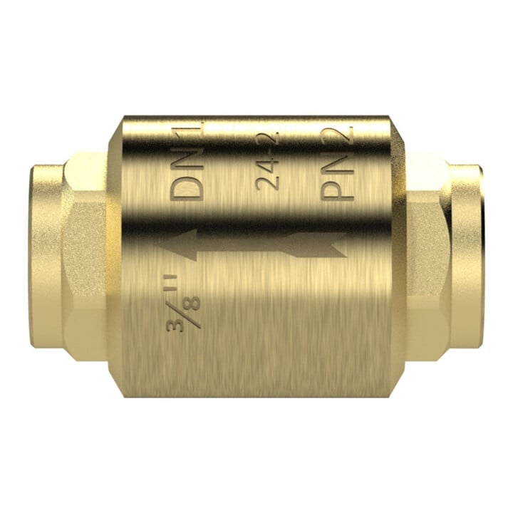 Riegler Rückschlagventil, voller Durchgang, MS, G 1/2, 0,01 - 0,03 bar