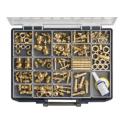 Riegler Scatola assortita di pezzi torniti in ottone-1