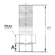 Riegler Schalldämpfer, Edelstahl 1.4401, G 1/2, SW 23-3