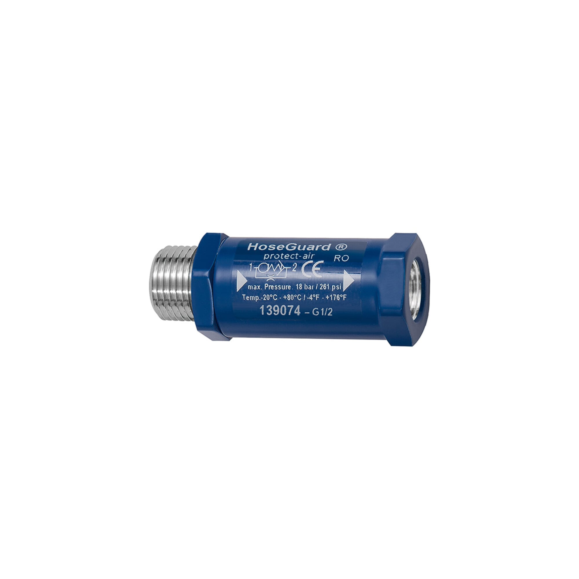 Riegler Schlauchbruchsicherung »Hose Guard«, Alu/Polyacetat, G 1/4 AG/IG