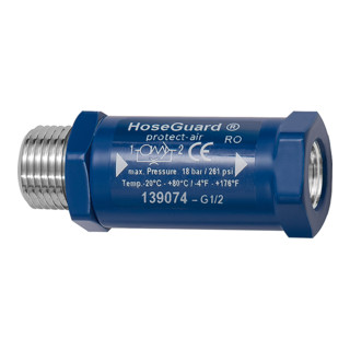 RIEGLER Sécurité de rupture de tuyau Hose Guard, alu/polyacétate