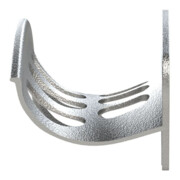 Riegler Schlauchhalter, Aluminium unlackiert, mittel-4