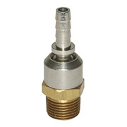 Riegler Schlauchtülle, Stahl vernickelt, drehbar, R 3/8 AG, LW 9-1