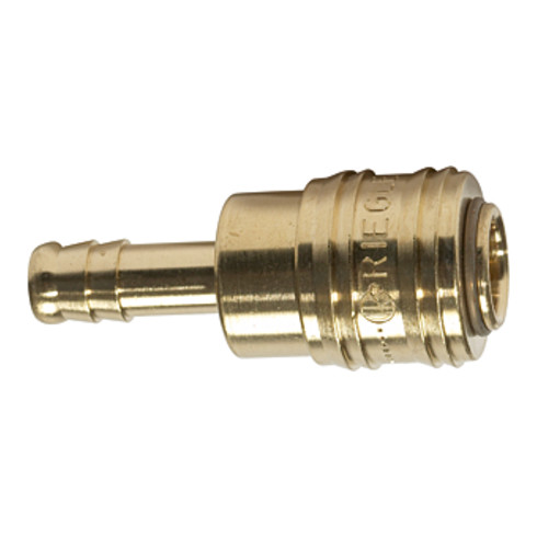 Riegler Schnellverschlusskuppl. NW 7,2 »connect line«, MS bl., Tülle LW 9