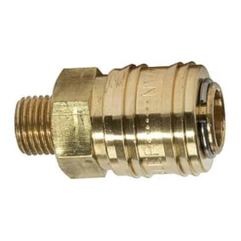 Riegler Schnellverschlusskuppl. NW 7,2 »connect line«, MS blank, G 1/2 AG