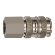 Riegler Schnellverschlusskupplung NW 10, Stahl / Messing vern., G 3/8 IG-1