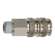 Riegler Schnellverschlusskupplung NW 10, Stahl / Messing vern., R 1/2 AG-1