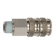 Riegler Schnellverschlusskupplung NW 10, Stahl / Messing vern., R 1/2 AG-1