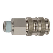 Riegler Schnellverschlusskupplung NW 10, Stahl / Messing vern., R 1/2 AG