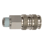 Riegler Schnellverschlusskupplung NW 10, Stahl / Messing vern., R 3/8 AG-1