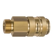 Riegler Schnellverschlusskupplung NW 19, Messing blank, G 3/4 AG-1