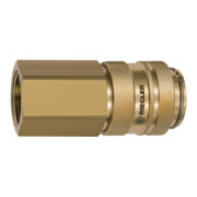 Riegler Schnellverschlusskupplung NW 19, Messing blank, G 3/4 IG-1