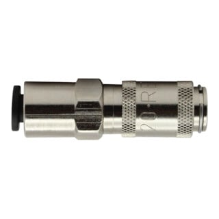 Riegler Schnellverschlusskupplung NW 2,7 MS vern., push-in Anschluss 4 mm