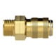 Riegler Schnellverschlusskupplung NW 5, Messing blank, G 1/4 AG