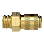 Riegler Schnellverschlusskupplung NW 5, Messing blank, G 1/8 AG-4