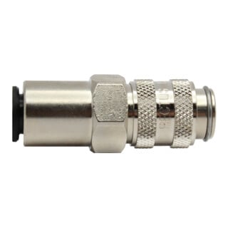 Riegler Schnellverschlusskupplung NW 5, MS vern., push-in Anschluss 8 mm