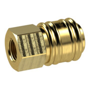 Riegler Schnellverschlusskupplung NW 7,2, Messing blank, G 1/2 IG-1