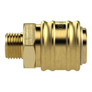 Riegler Schnellverschlusskupplung NW 7,2, Messing blank, G 1/8 AG-5
