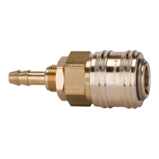 Riegler Schnellverschlusskupplung NW 7,2, MS blank, Tülle LW 6, M12x1