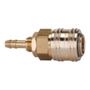 Riegler Schnellverschlusskupplung NW 7,2, MS blank, Tülle LW 6, M12x1-1
