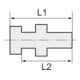 Riegler Schottverschraub., M49x2 a., G 1 1/4 i., SW1 55, SW2 60, Messing