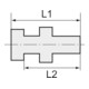 Riegler Schottverschraubung »value line«, M20x1,5 a., G 1/4 i., MS vern.