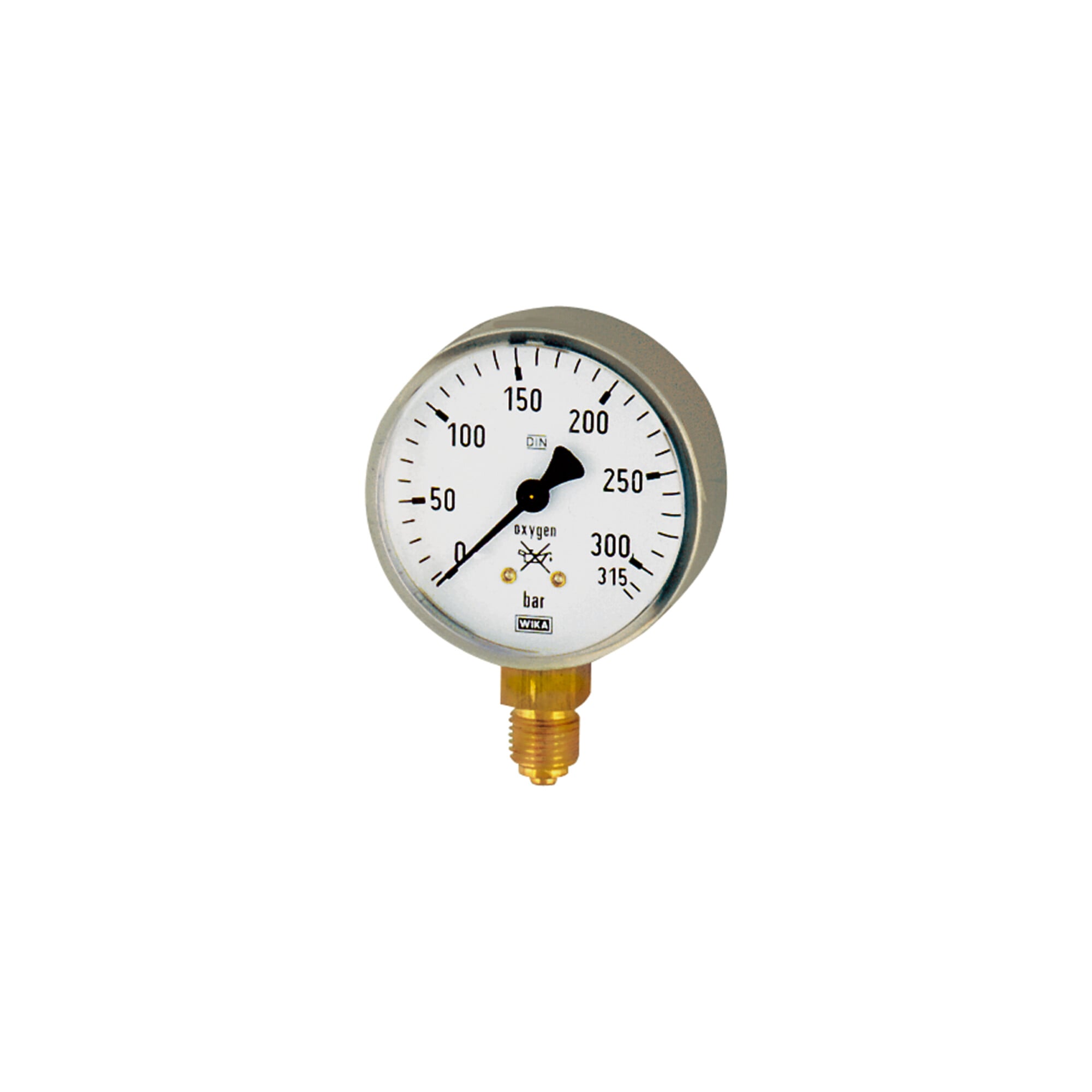 Riegler Schweißtechnikmano, Stahl, oxygen, G 1/4 unten, 0 - 315 bar, Ã ̃ 63