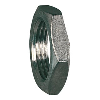Riegler Sechskant-Gegenmutter, G 1/8, SW 14, Edelstahl 1.4408