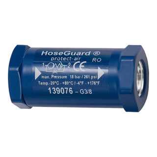 RIEGLER Sécurité rupture de tuyau Hose Guard, alu/alu, G 2 IG/IG