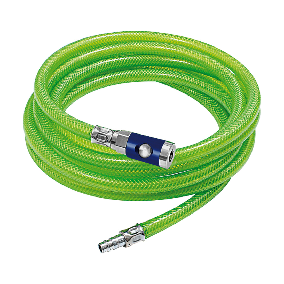 Riegler Set de tuyaux en PVC tissé vert fluo, Ø 15x9, L 10 m