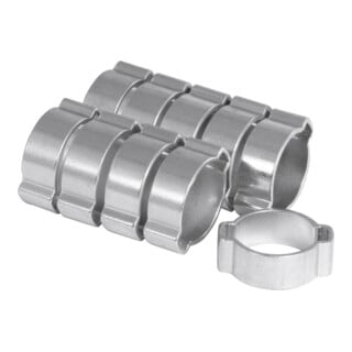 Riegler Set di fascette stringitubo a due anelli, 5-7mm, 10pz.