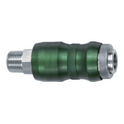 Riegler Sicherheitskupplung NW7,8, Bi-Tec, MS vern., R 3/8 AG, 2050 l/min