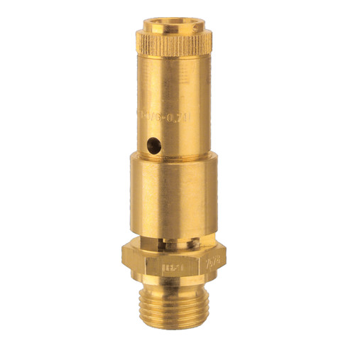 Riegler Sicherheitsventil DN 10, Messing, G 1/2, Ansprechdruck 1 bar