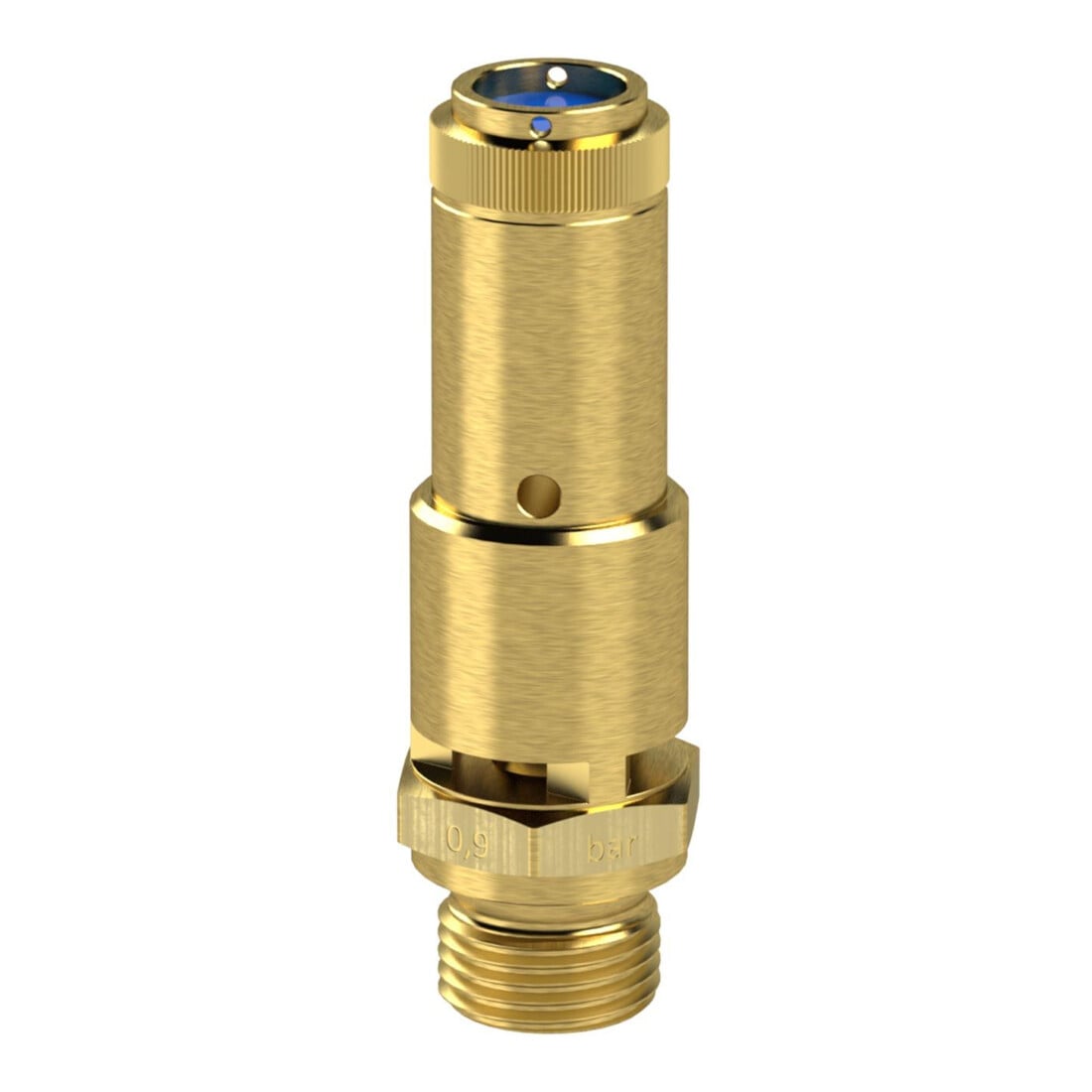 Riegler Sicherheitsventil DN 10, Messing, G 3/4, Ansprechdruck 2,2 bar