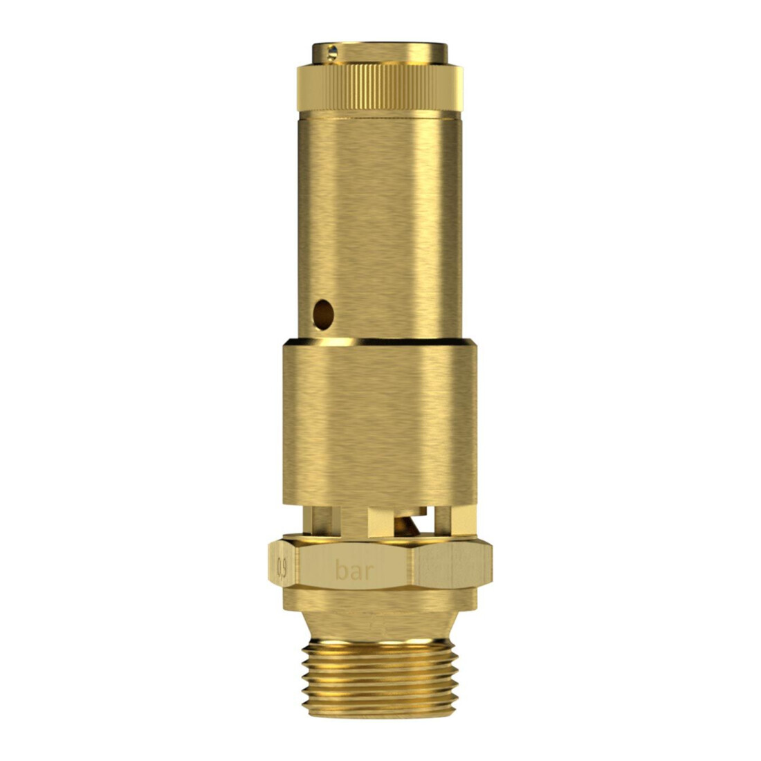 Riegler Sicherheitsventil DN 10, Messing, G 3/8, Ansprechdruck 3 bar