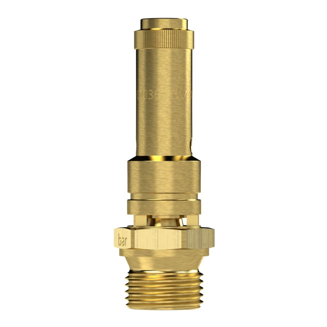 Riegler Sicherheitsventil DN 8, Messing, G 1/2, Ansprechdruck 2,5 bar
