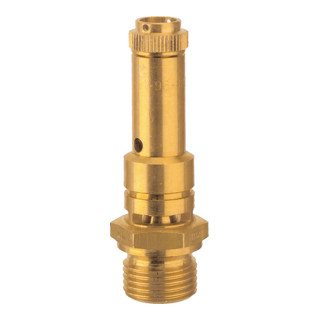 Riegler Sicherheitsventil DN 8, Messing, G 1/4, Ansprechdruck 17,5 bar