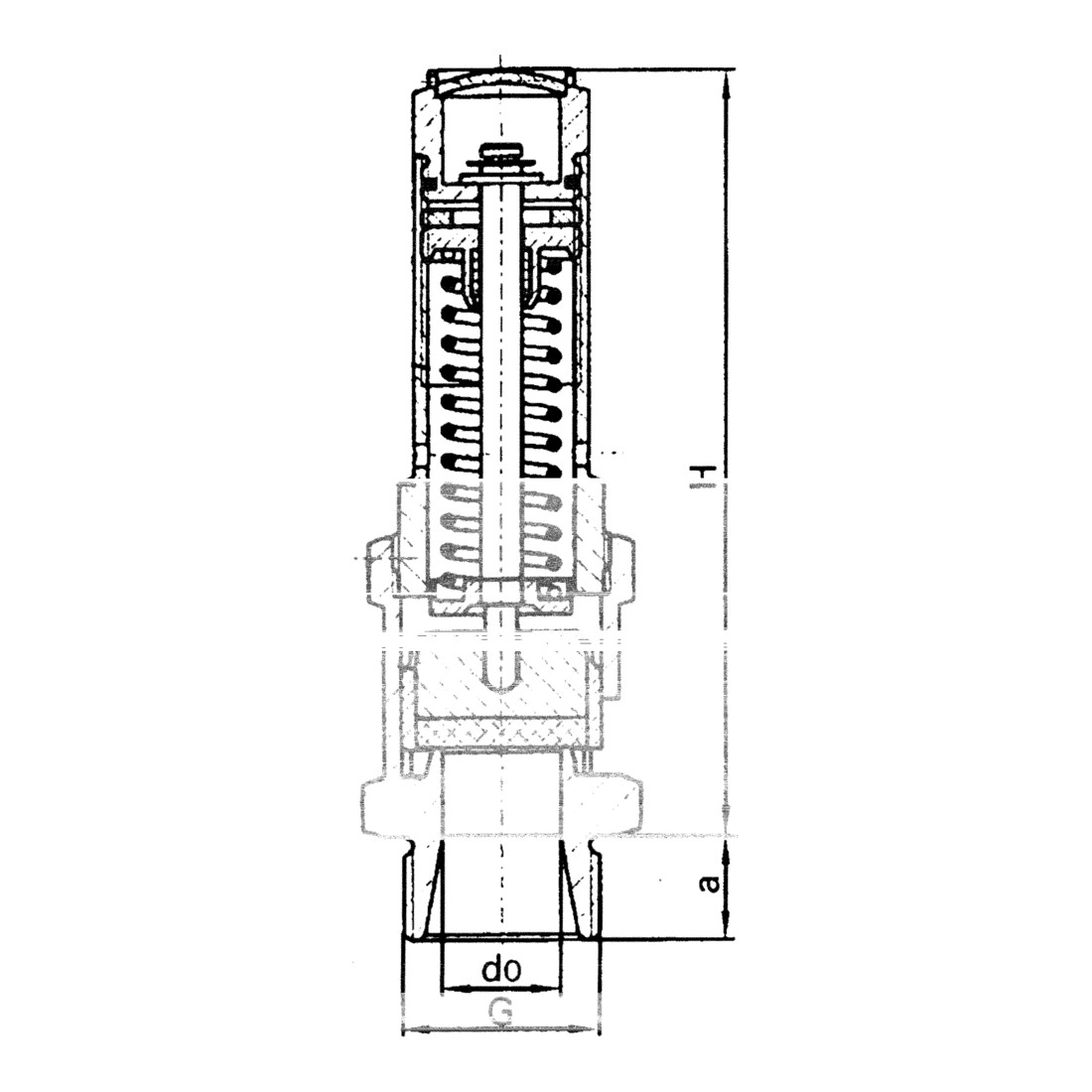 Riegler Sicherheitsventil, Messing, G 1/2, Ansprechdruck 20 bar