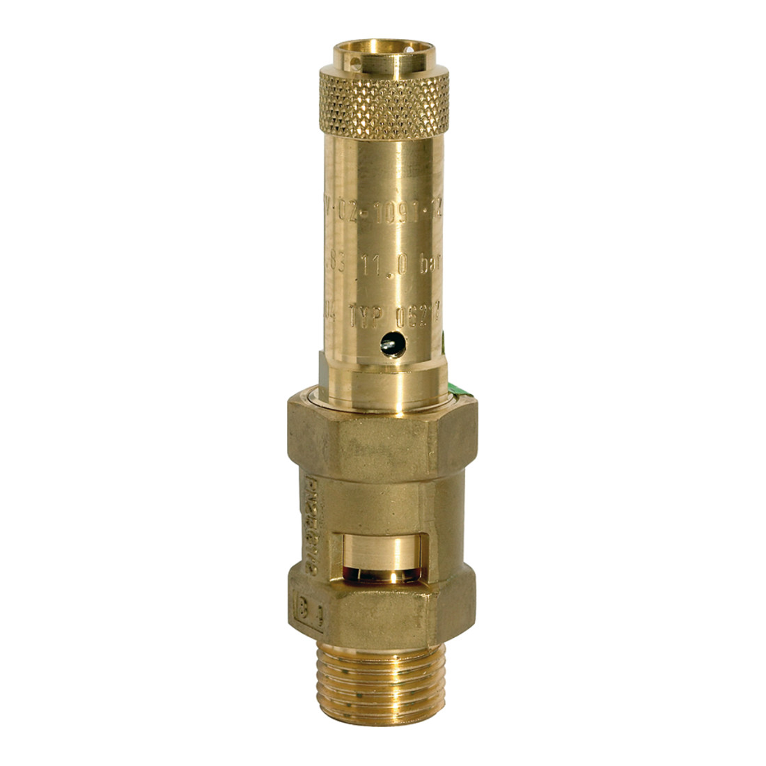 Riegler Sicherheitsventil, Messing, G 1, Ansprechdruck 10 bar