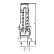 Riegler Sicherheitsventil, Messing, G 3/4, Ansprechdruck 13,5 bar-3
