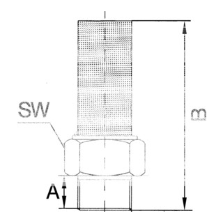 Riegler Silencieux, acier inoxydable 1.4401, G 1/2, SW 23