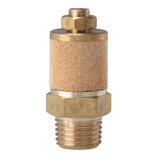 Riegler Silencieux, bronze fritté/MS, évacuation réglable, R 1/4, SW 16