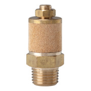 Riegler Silencieux, bronze fritté/MS, évacuation réglable, R 3/4, SW 30-1