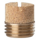 Riegler Silencieux en bronze fritté, fente, G 3/8, max. 10 bar