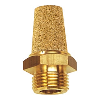 Riegler Silencieux en bronze fritté, filetage MS/hexagonal, G 1/2, SW 23