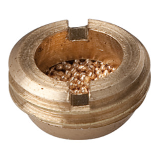 Riegler Silencieux en bronze fritté, plat, G 1/2 a.