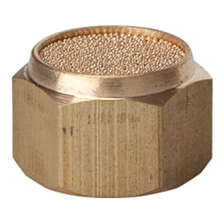 Riegler Silencieux en bronze fritté, plat, G 1/2 int., SW 24