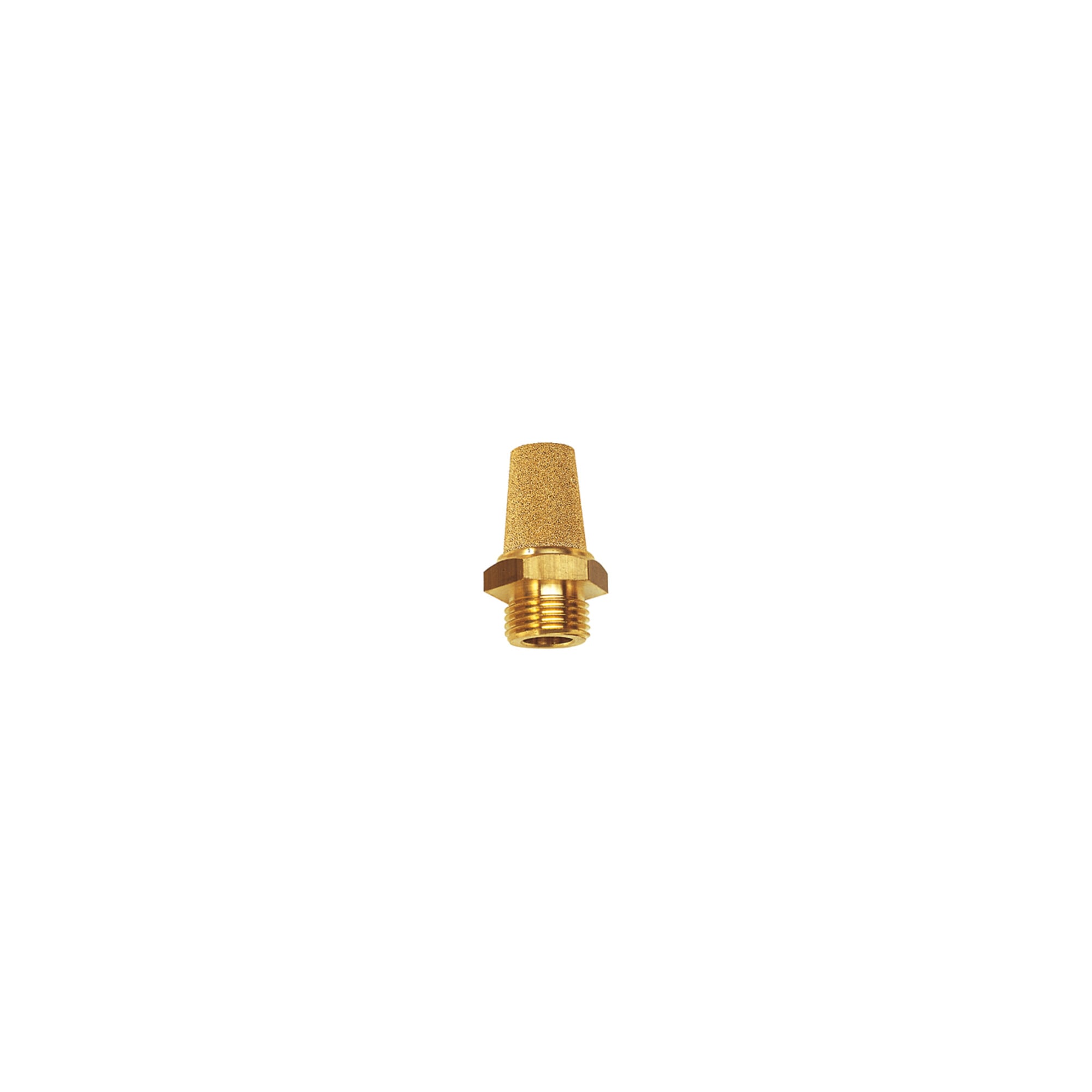 Riegler Sinterbronce-Schalldämpfer, MS Gewinde/Sechskant, G 3/4, SW 30
