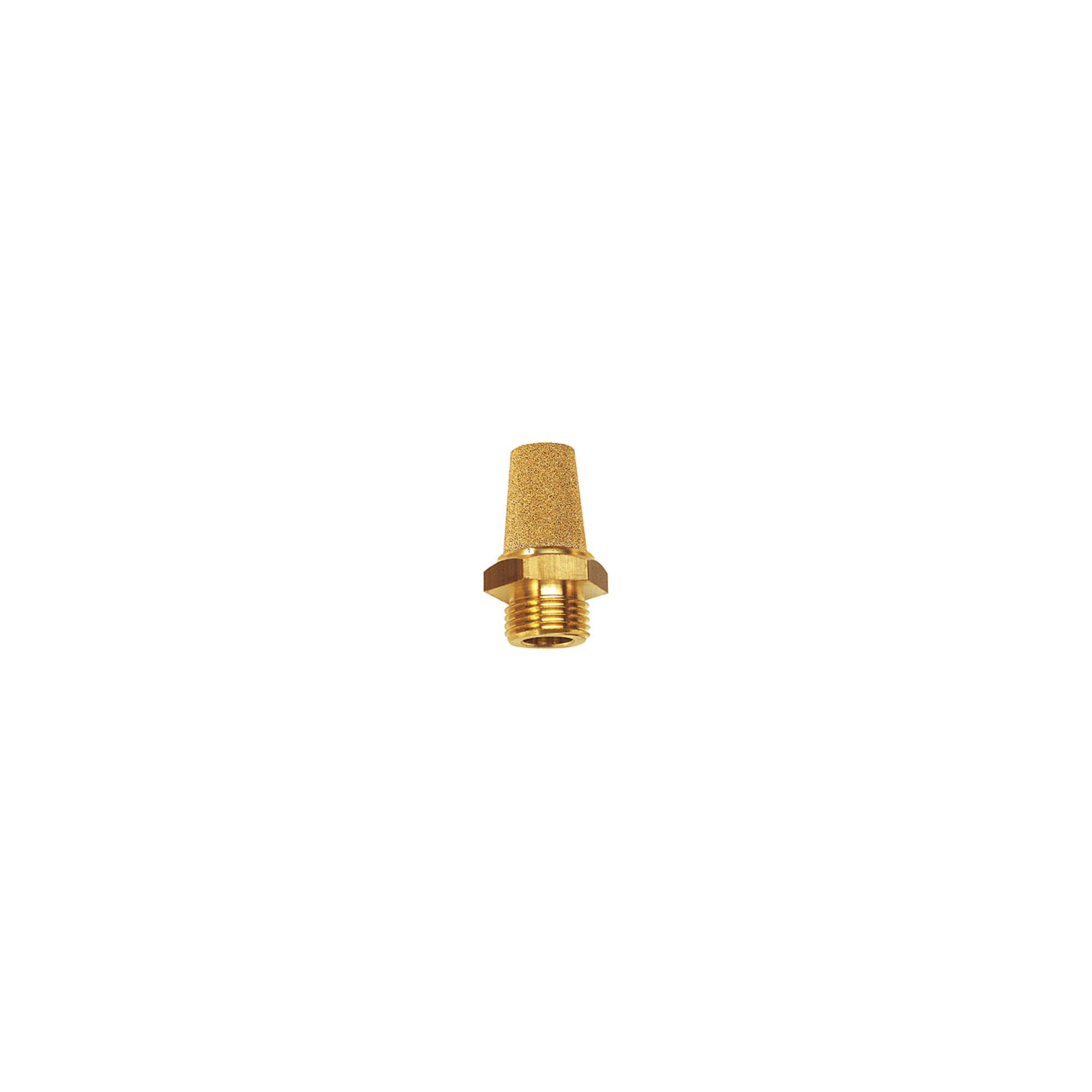 Riegler Sinterbronce-Schalldämpfer, MS Gewinde/Sechskant, G 3/8, SW 19