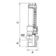Riegler Soupape de sécurité DN 8, laiton, G 1/2, pression de déclenchement 31 bar